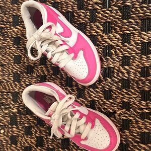 Nike Vibrant Pink and White Athletic Shoes